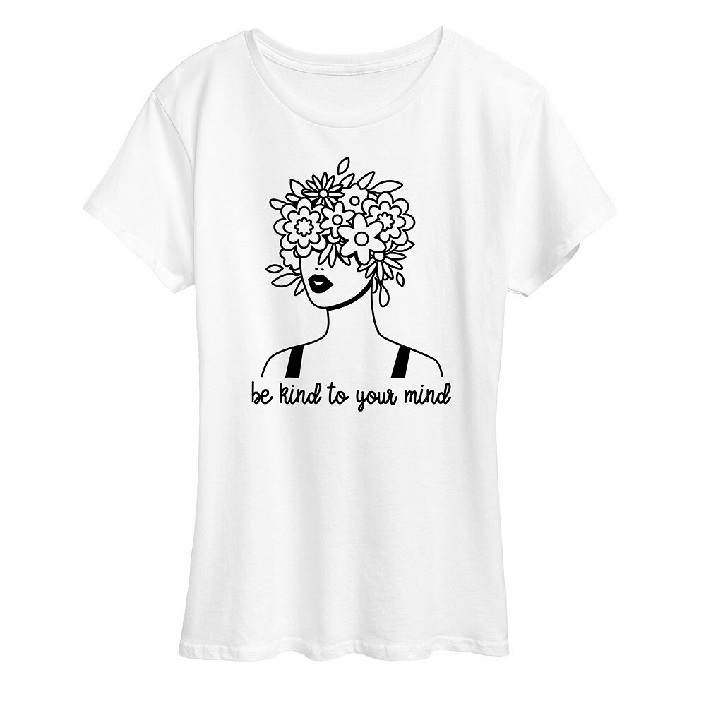 

Женская футболка с рисунком Be Kind To Your Mind Licensed Character, белый