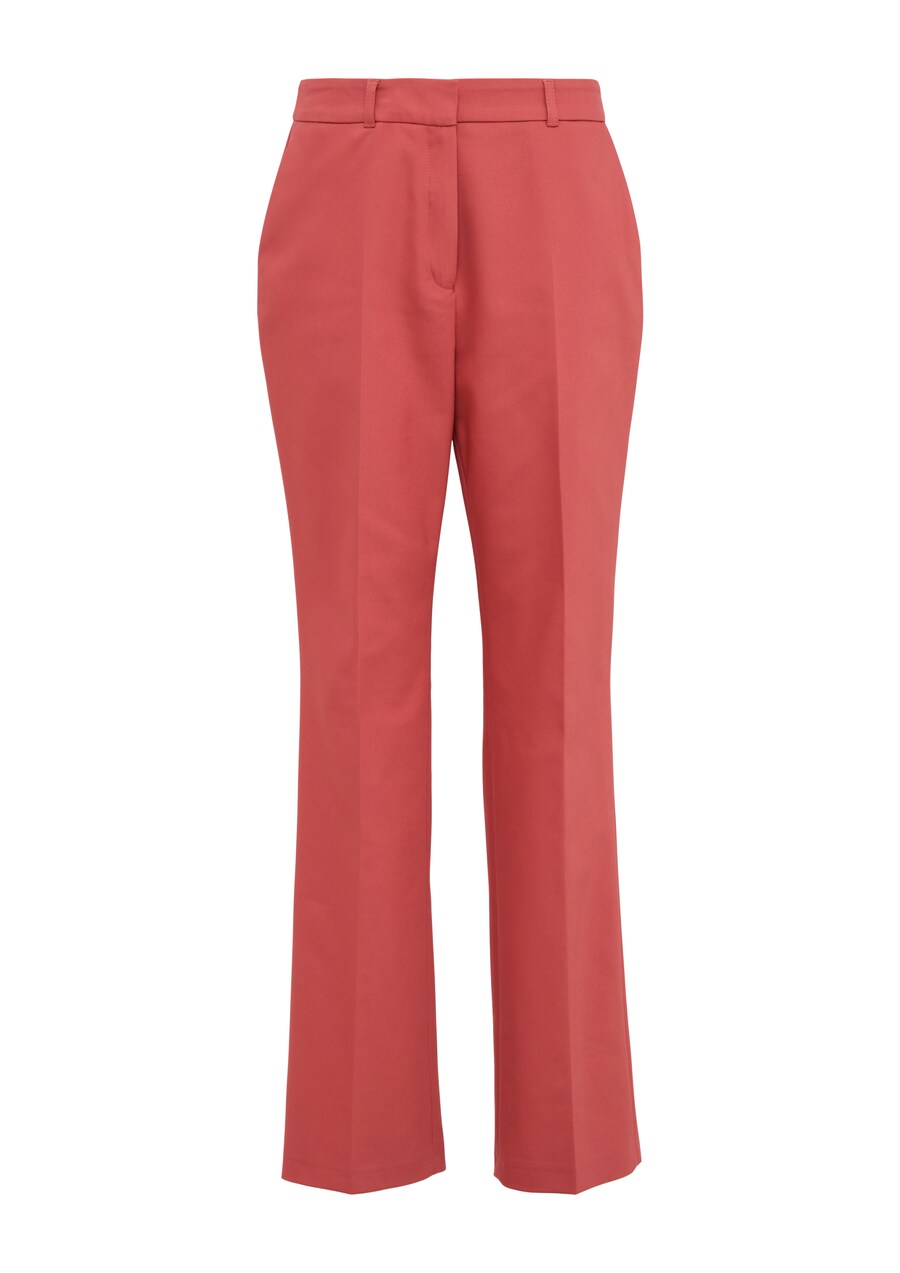 

Обычные плиссированные брюки s.Oliver BLACK LABEL, светло-красный