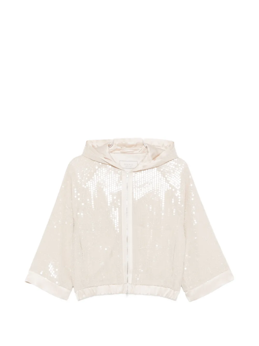 

Куртка с капюшоном и застежкой на молнии Peserico, бежевый