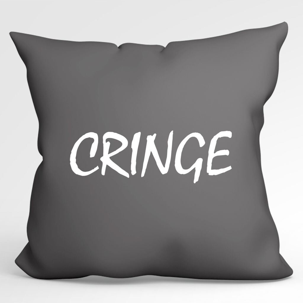 

Подушка Huuraa Cringe Youth Word Декоративный чехол для подушки без наполнителя Размер 40 x 40 см Серый стальной с мотивом Youth Word Идеи подарка для друзей и семьи Hellweg Druckerei