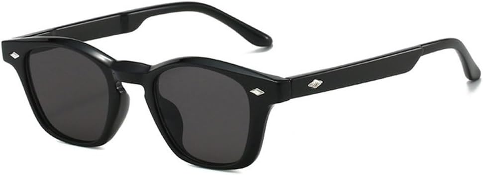 

Модные двухцветные солнцезащитные очки «кошачий глаз» для женщин, ретро-очки с заклепками для мужчин, зеленые очки цвета чая, защита от ультрафиолета UV400 SKFGNX, Black Grey