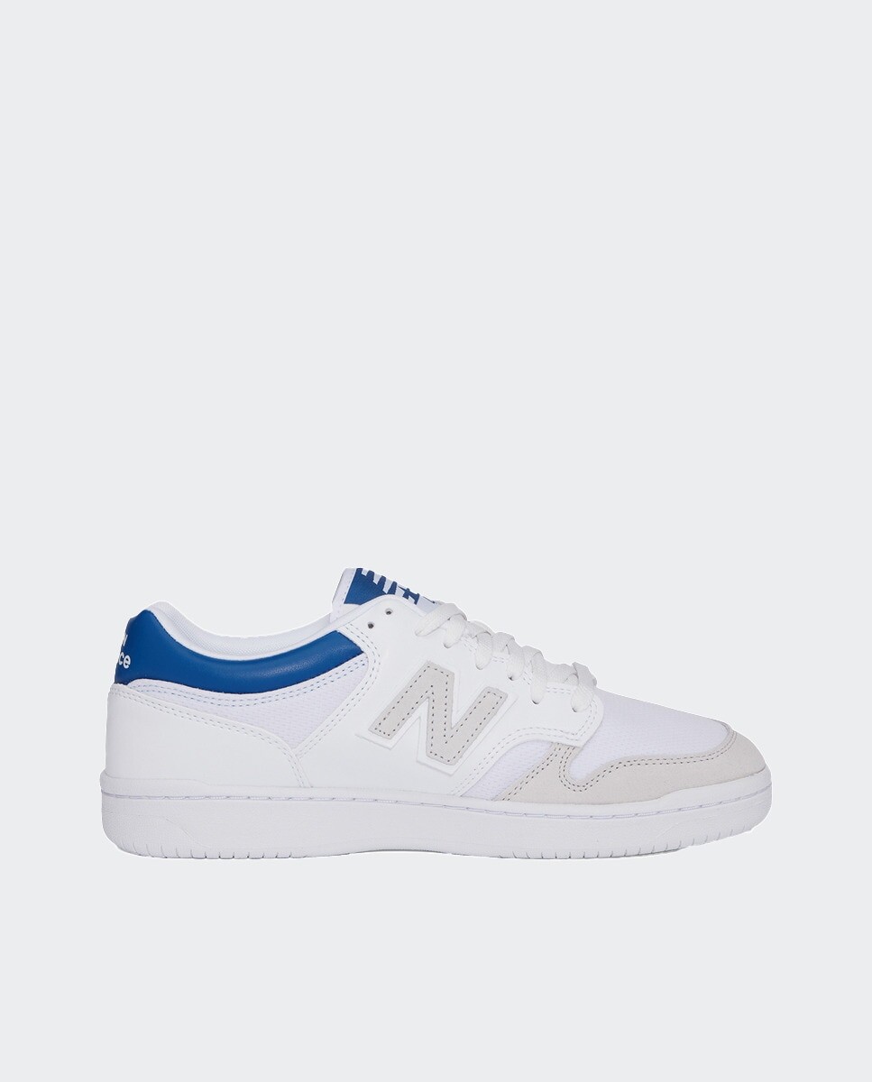 Retro Basket 480 Кожаные повседневные кроссовки унисекс New Balance, белый синий