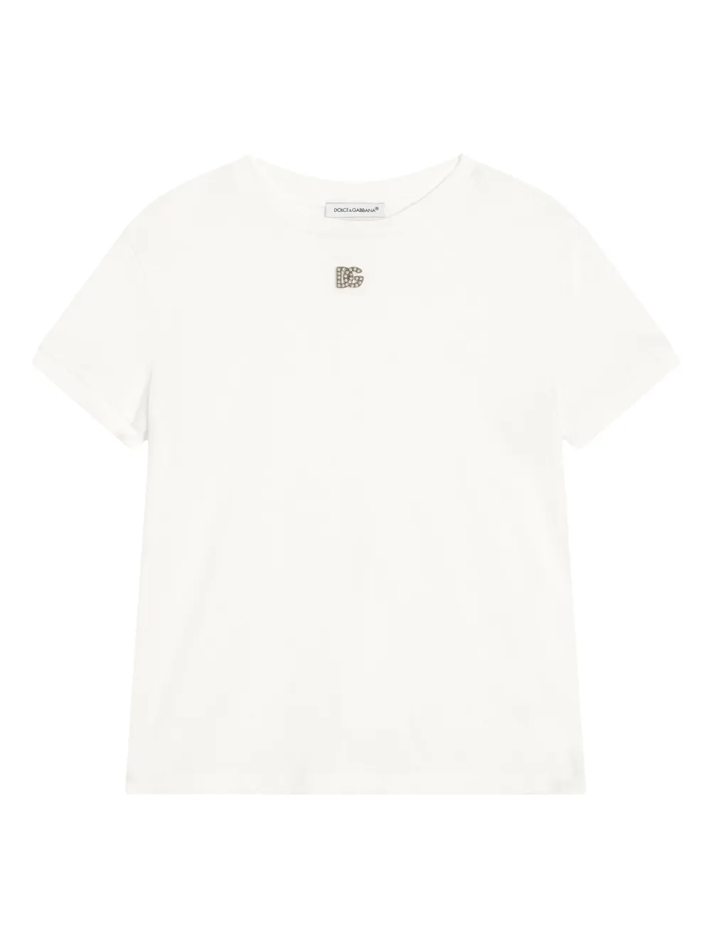 

Футболка с логотипом Dolce & Gabbana Kids, белый