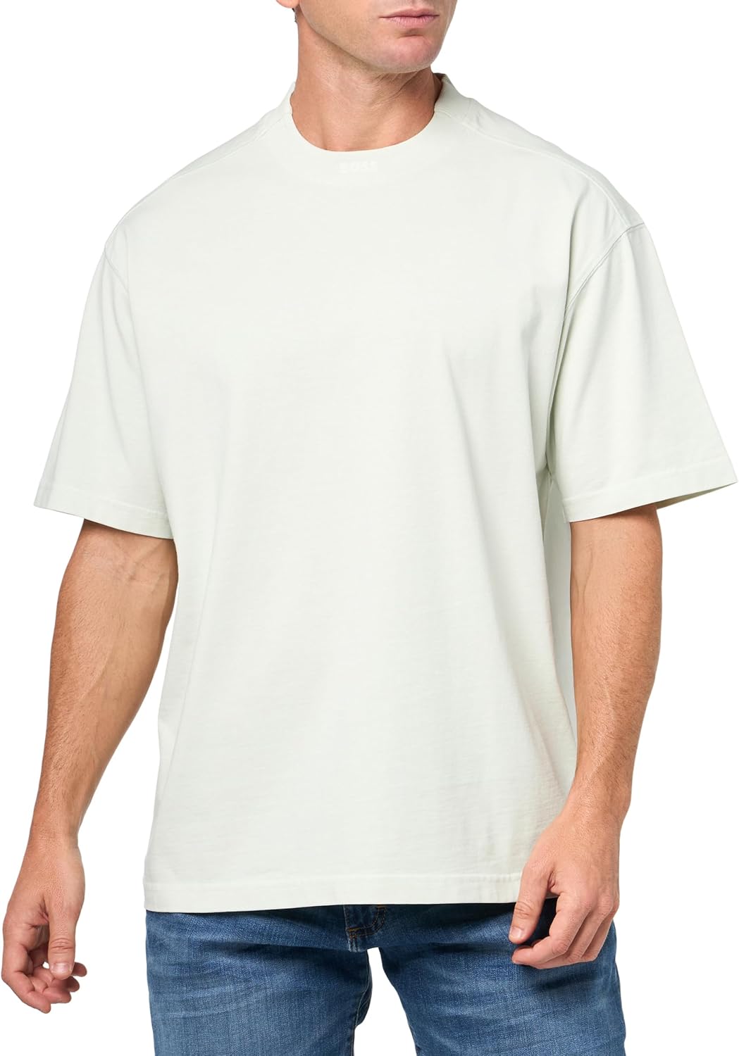 

Мужская футболка BOSS с логотипом и воротником из одного джерси, Open Air Blue, Синий, Мужская футболка BOSS с логотипом и воротником из одного джерси, Open Air Blue