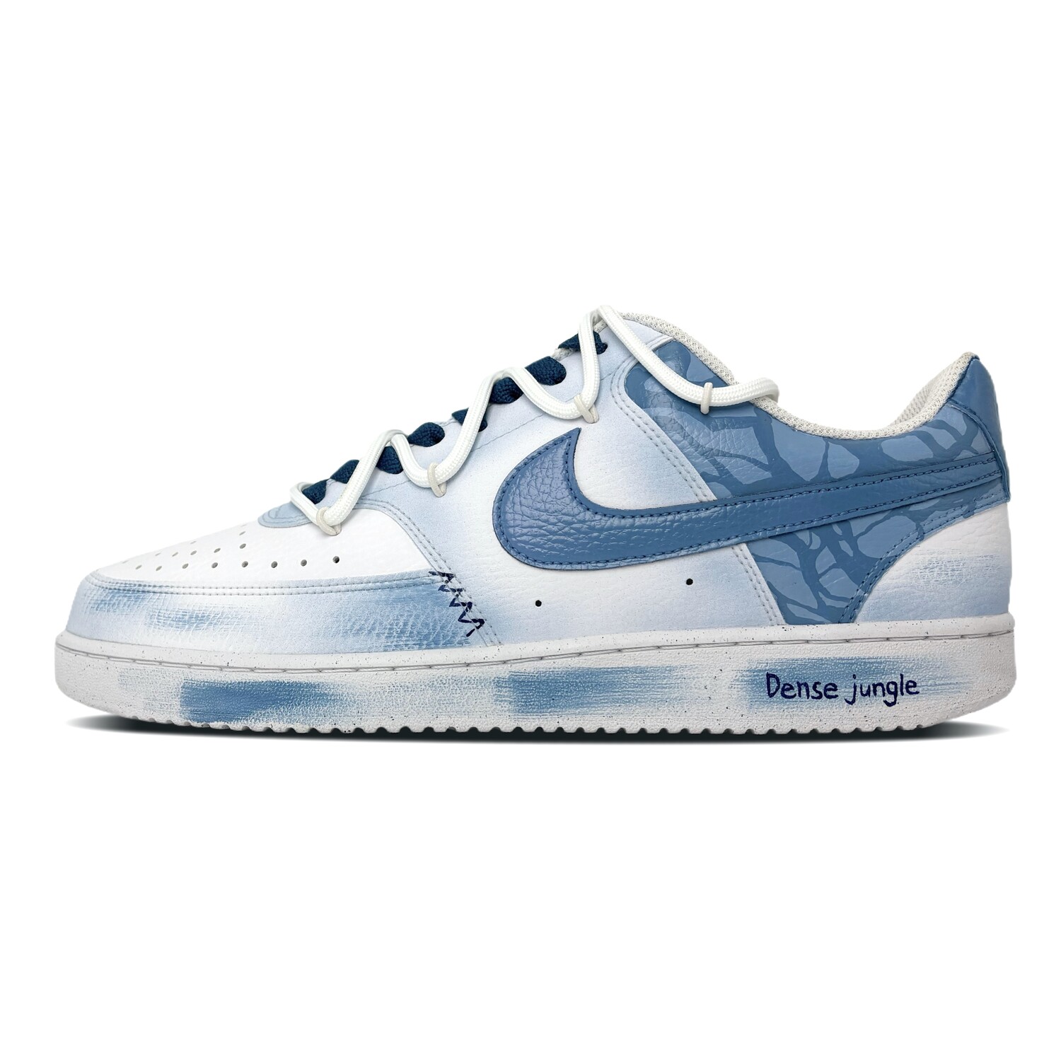 

Кроссовки Nike Court Vision 1 Skateboarding Shoes Men Low-top White/blue, голубой, Синий, Кроссовки Nike Court Vision 1 Skateboarding Shoes Men Low-top White/blue, голубой