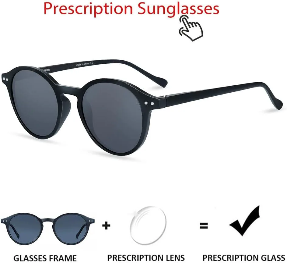 

Ретро поляризованные солнцезащитные очки для мужчин и женщин, винтажные, в маленькой круглой оправе, с поляризованными линзами GHVWYX, 016 Black Grey Lens