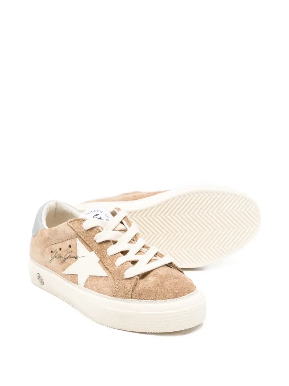 Кеды Hi Star Golden Goose Kids, коричневый — фото 2