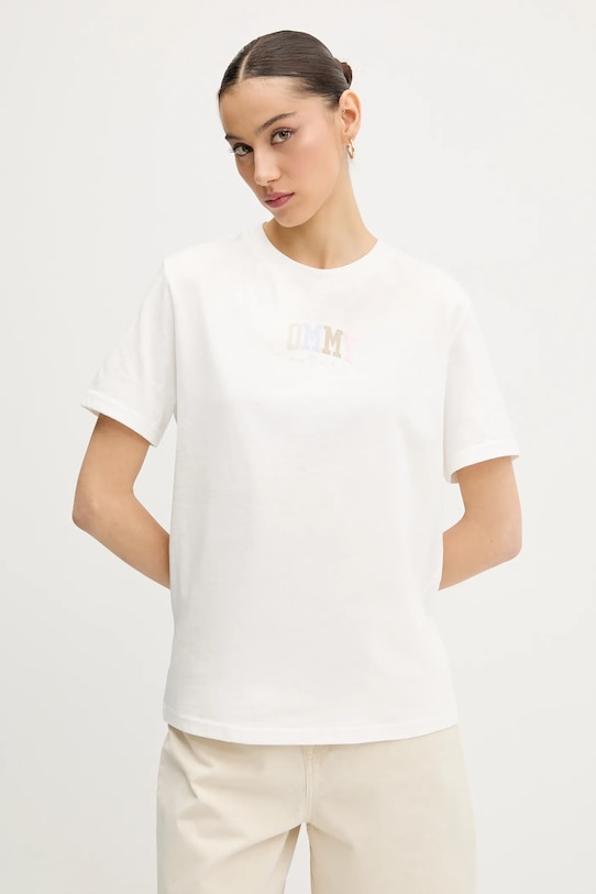 

Хлопковая футболка Tommy Jeans, белый