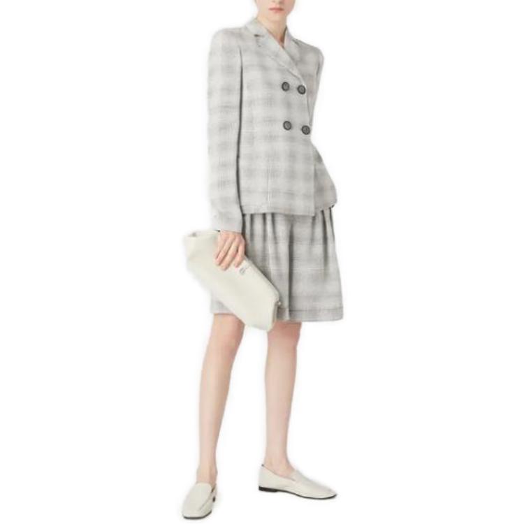 Деловые костюмы для женщин Light Gray EMPORIO ARMANI, светло-серый — фото 4