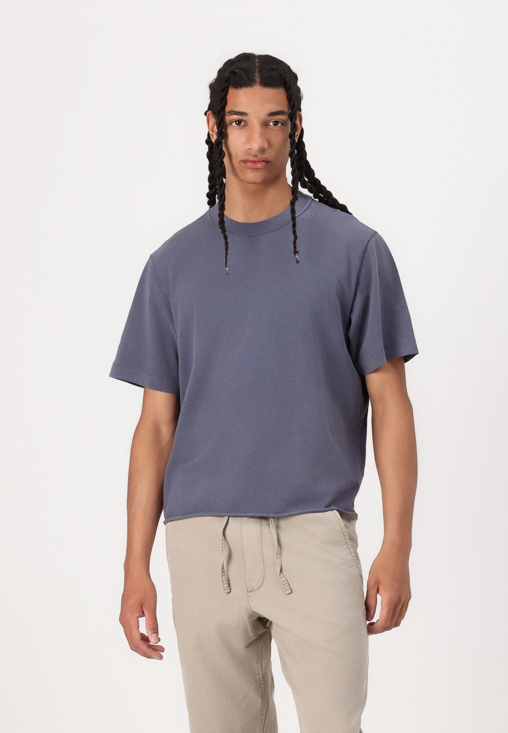 

Базовая футболка CROP Abercrombie & Fitch, темно-синий