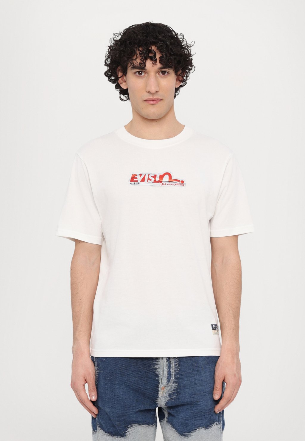 

Футболка с принтом POSTER TEE Evisu, белый