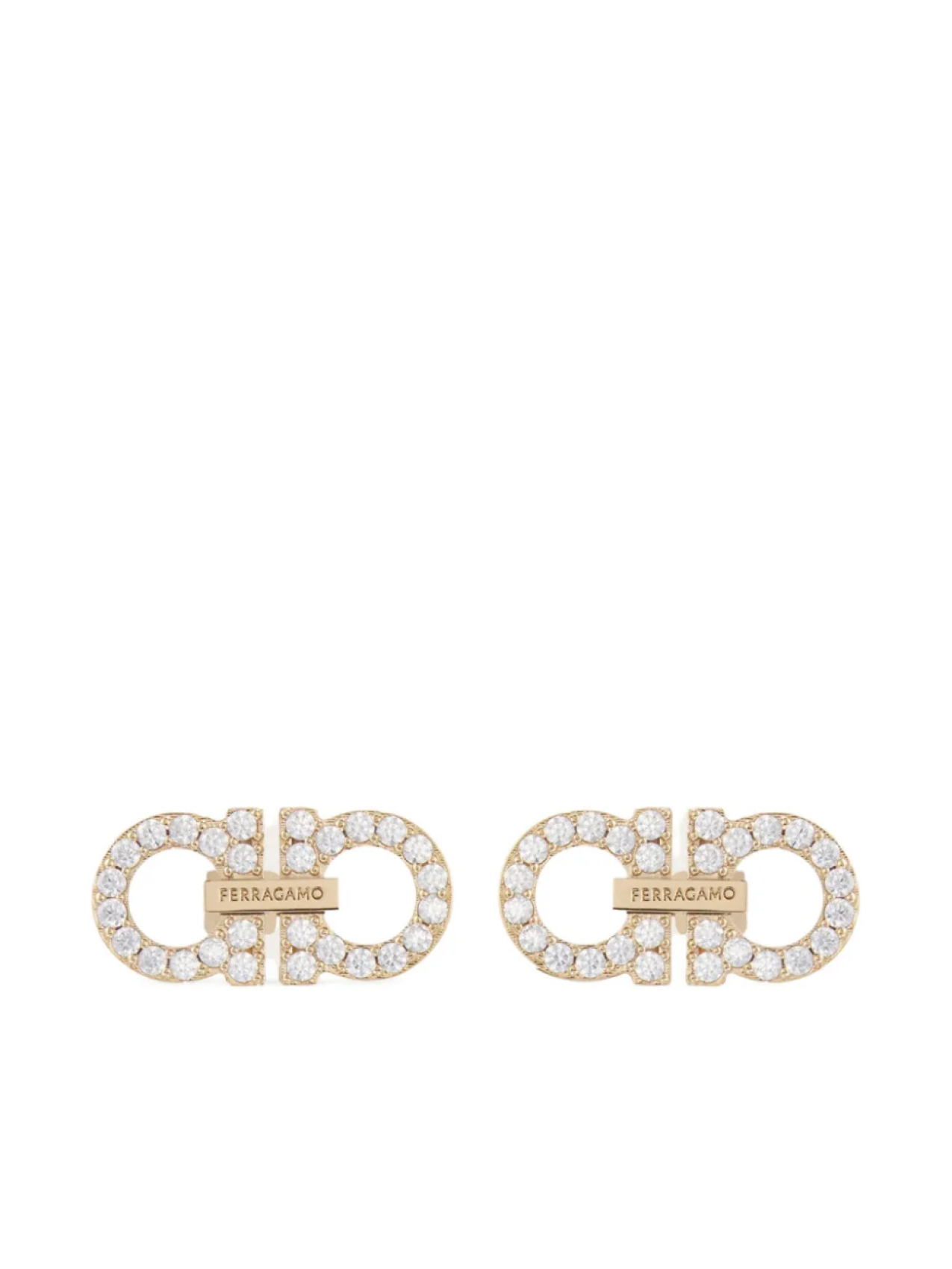 

Двойные серьги Ганчини Ferragamo, золотой