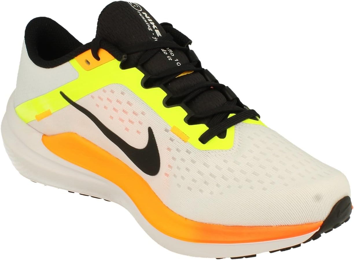 Мужские кроссовки Nike Air Winflo 10, белый/черный/желтый/оранжевый — фото 4