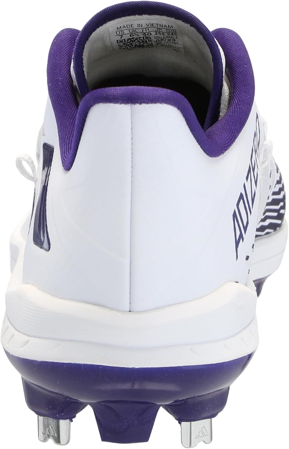 Мужские кроссовки Adidas Adizero Afterburner 9, белый/фиолетовый — фото 3