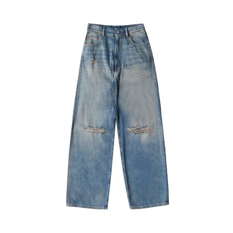 

Джинсы MM6 Maison Margiela Regular Leg Jeans With Knee Slash 'Blue', синий