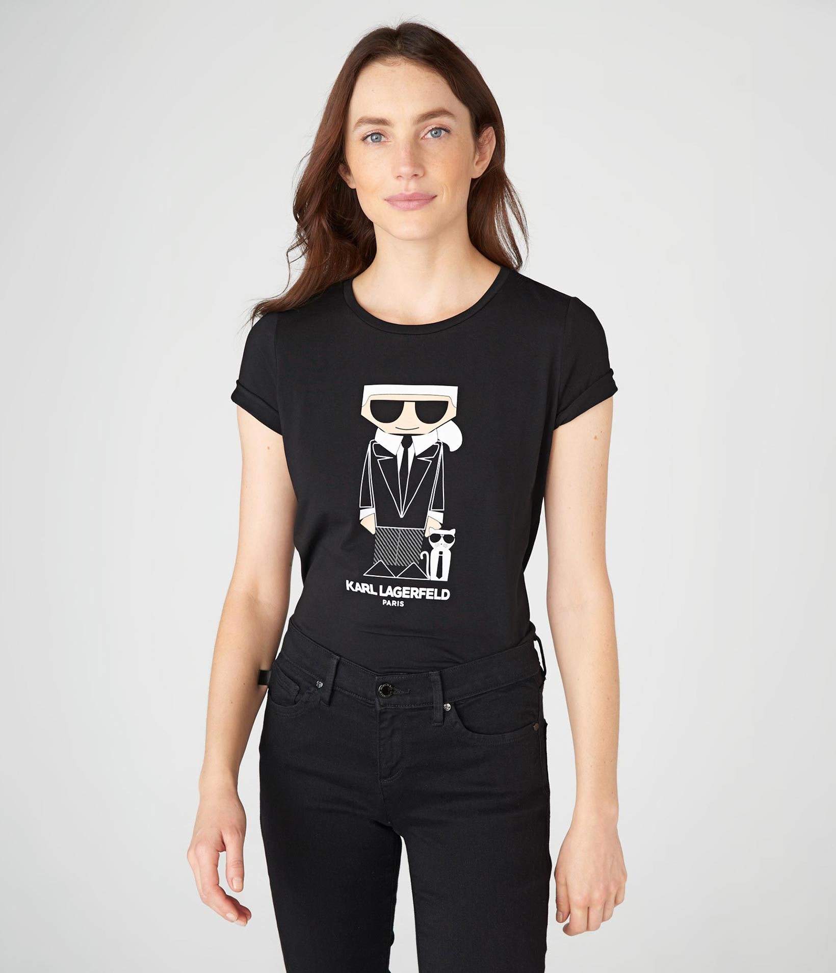 

Футболка karl cocktail KARL LAGERFELD PARIS, черный