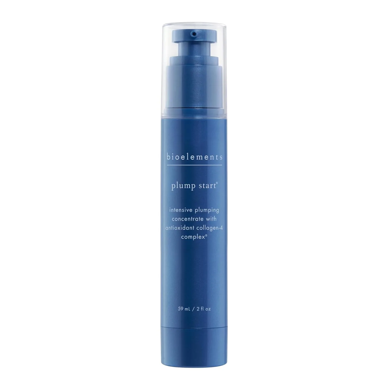 Bioelements Plump Start - 59 мл - сыворотка для упругости кожи, улучшает объем и разглаживает морщинки, с комплексом Collagen-4, для всех типов кожи, веганская, без глютена, не тестировалась на животных