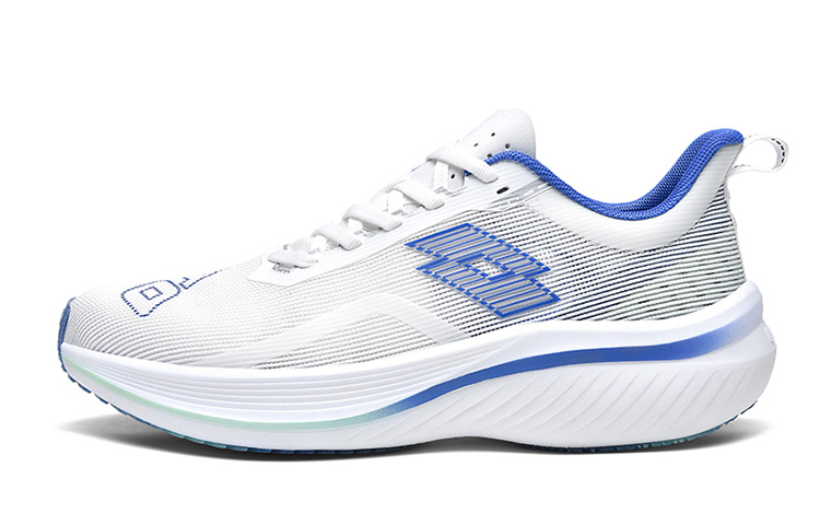 

Амортизирующая, дышащая и упругая конструкция Низкие повседневные марафонские беговые кроссовки мужские синие LOTTO