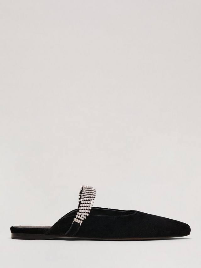 Вельветовые мюли Phase Eight, Black