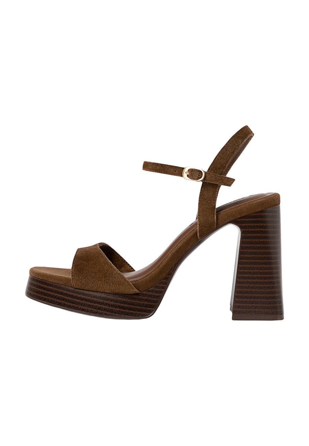 Босоножки на платформе Stradivarius, коричневый
