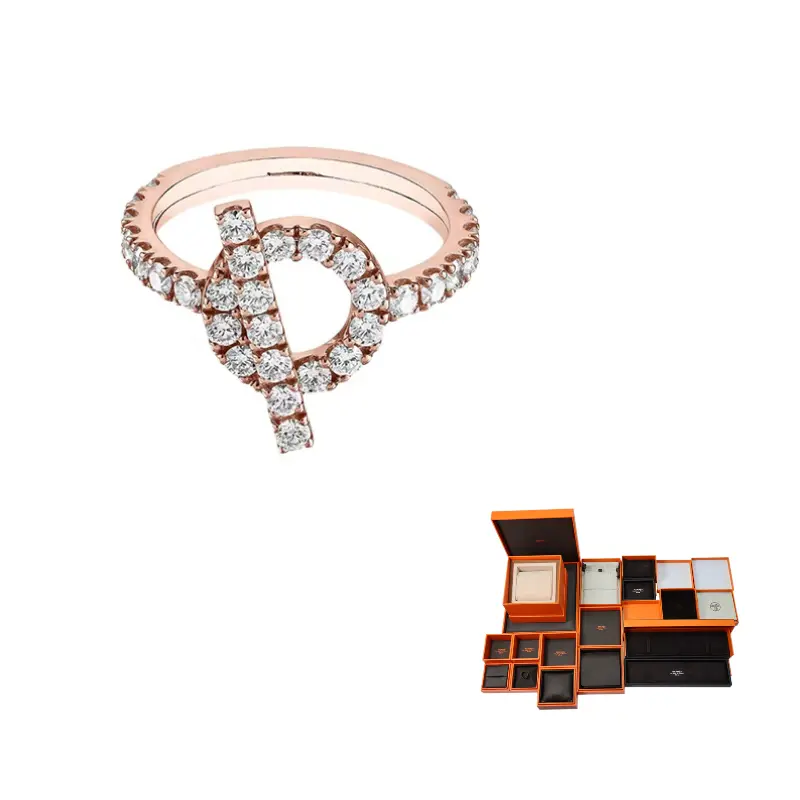 

HERMES Кольцо из розового золота 18 карат Women's