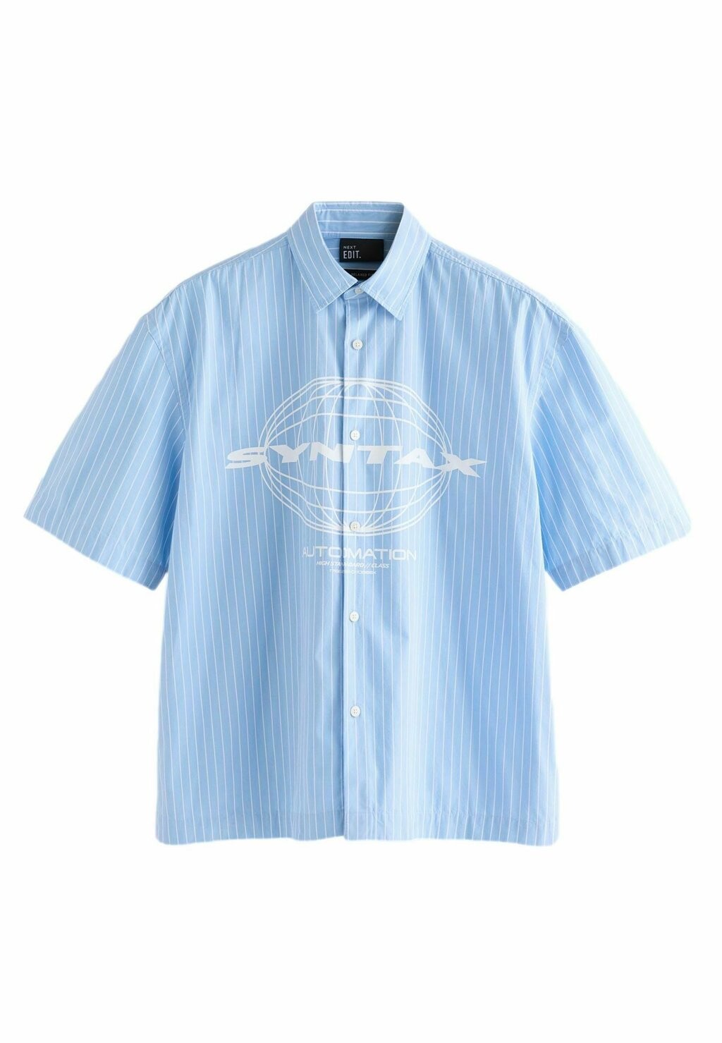 

Рубашка EDIT SHORT SLEEVE STRIPE Next, синий