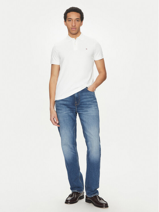 Рубашка поло стандартный крой Essential MW0MW35585 Tommy Hilfiger, белый — фото 2