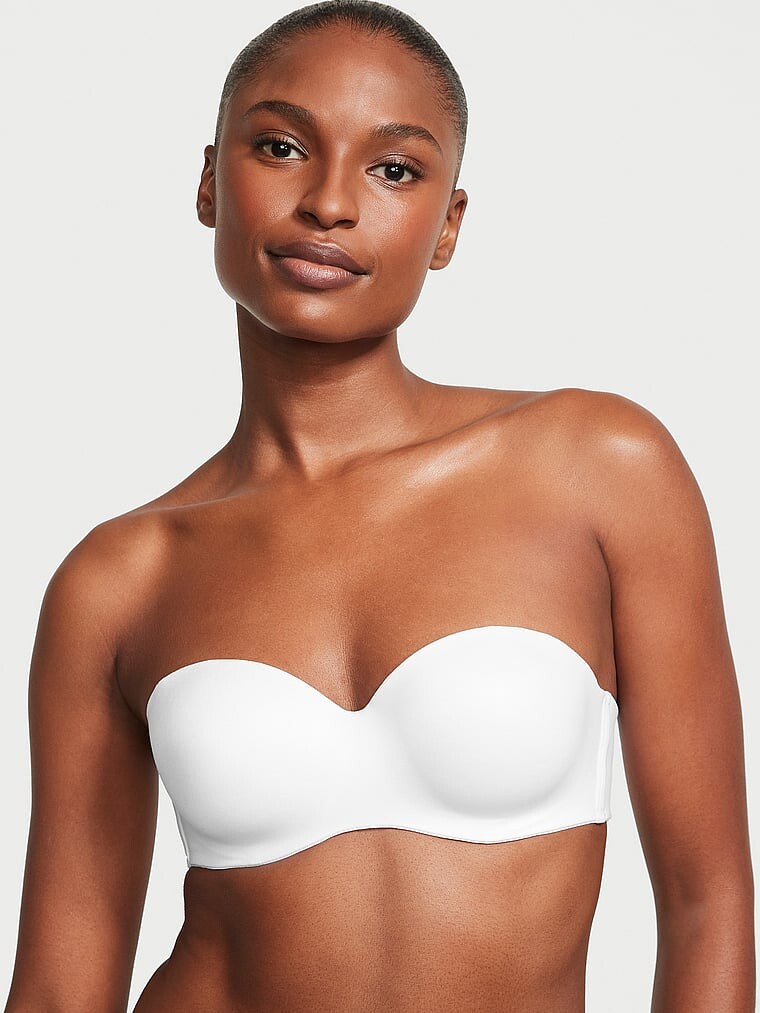 

Гладкий бюстгальтер без бретелек с легкой подкладкой Body By Victoria, белый
