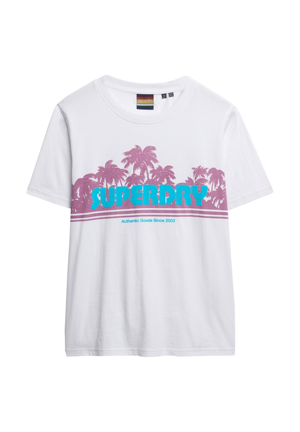Футболка с принтом OUTDOOR STRIPE Superdry, цвет Optic — фото 4