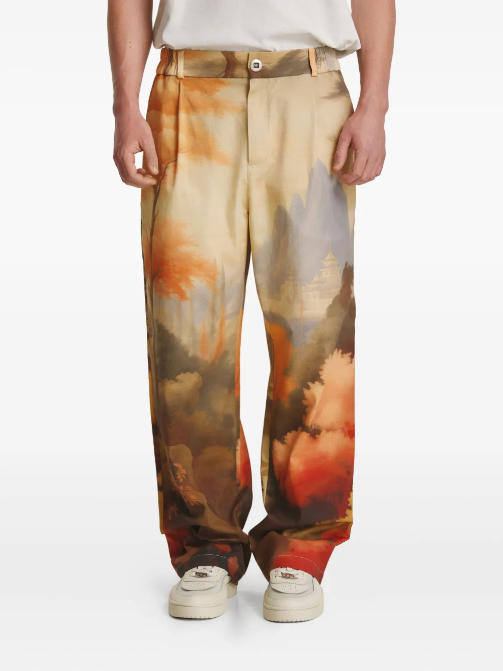 

Брюки Valley Of Life Irina Voinea, оранжевый