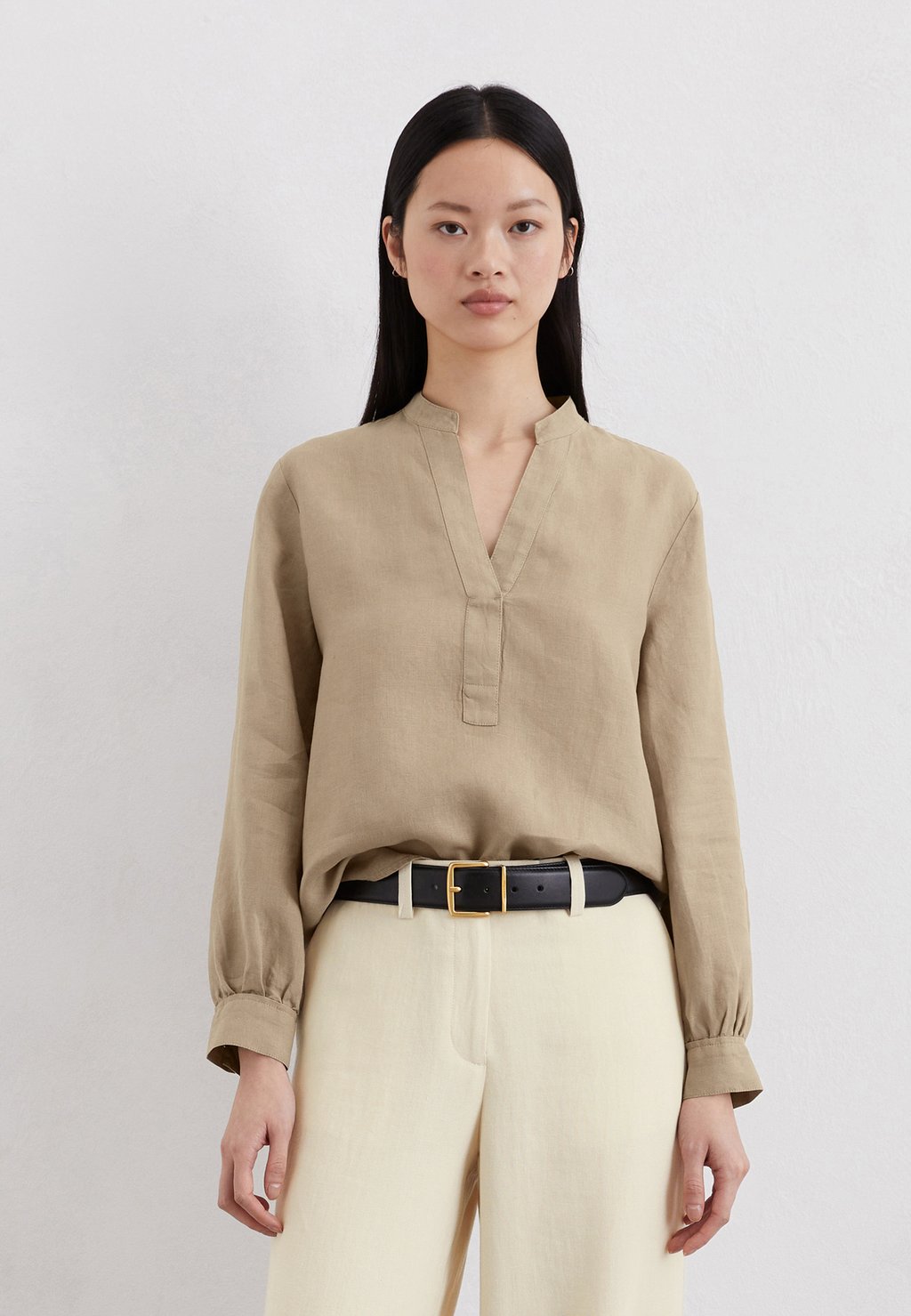 

Блуза REGULAR AUS REINEM Marc O'Polo, бежевый