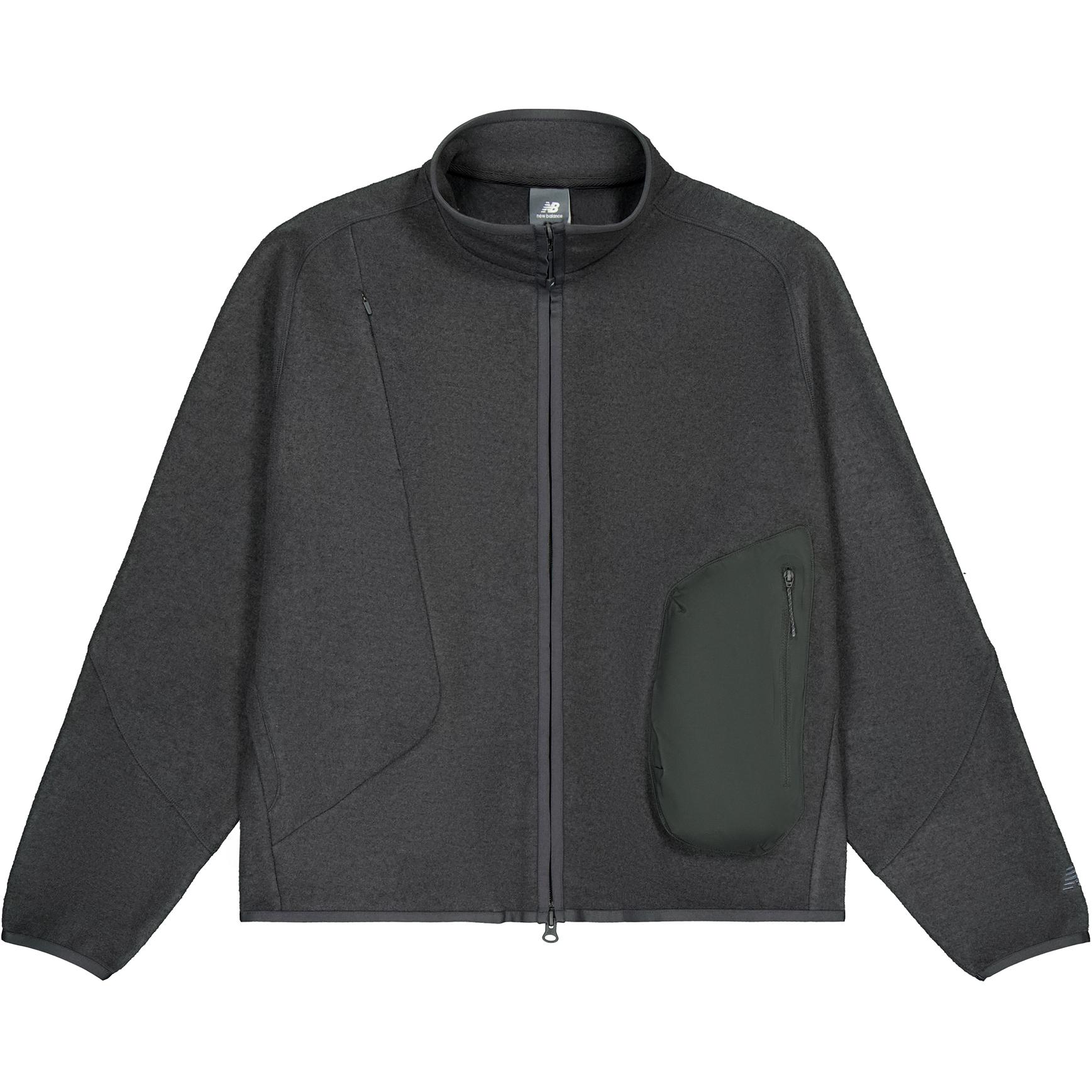 

New Balance Серая куртка унисекс темно-серого цвета, Dark Gray