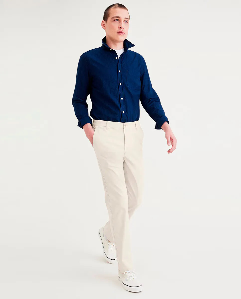 

Китайские мужские брюки slim fit Dockers, цвет Crudo