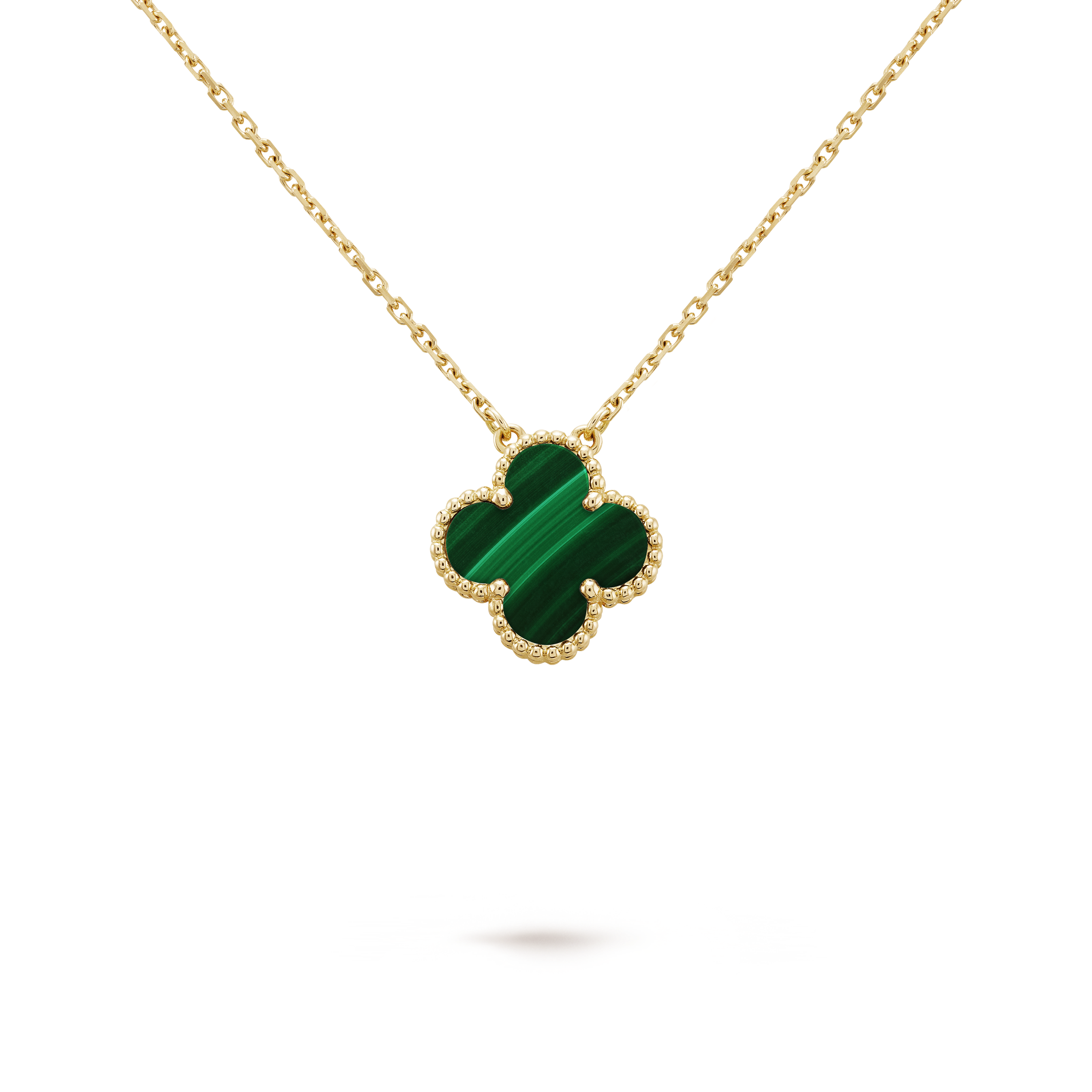 

Кулон Van Cleef & Arpels Vintage Alhambra, 18-ct желтое золото, малахит