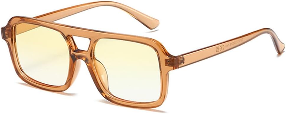 

Солнцезащитные очки с двойной перемычкой для женщин, прозрачные линзы Ocean Gradient, для мужчин, защита от УФ-излучения UV400, для занятий спортом на открытом воздухе, бега и езды на велосипеде generic, Light Tea Yellow