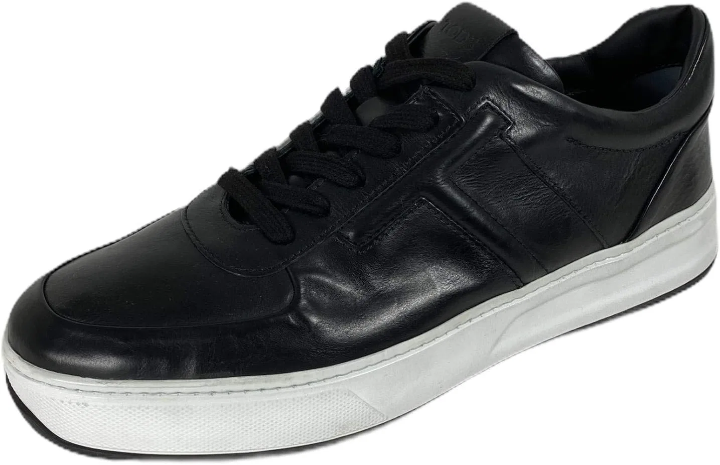 Мужские кроссовки Tod's C76 Uomo Allacciata, черные кожаные туфли