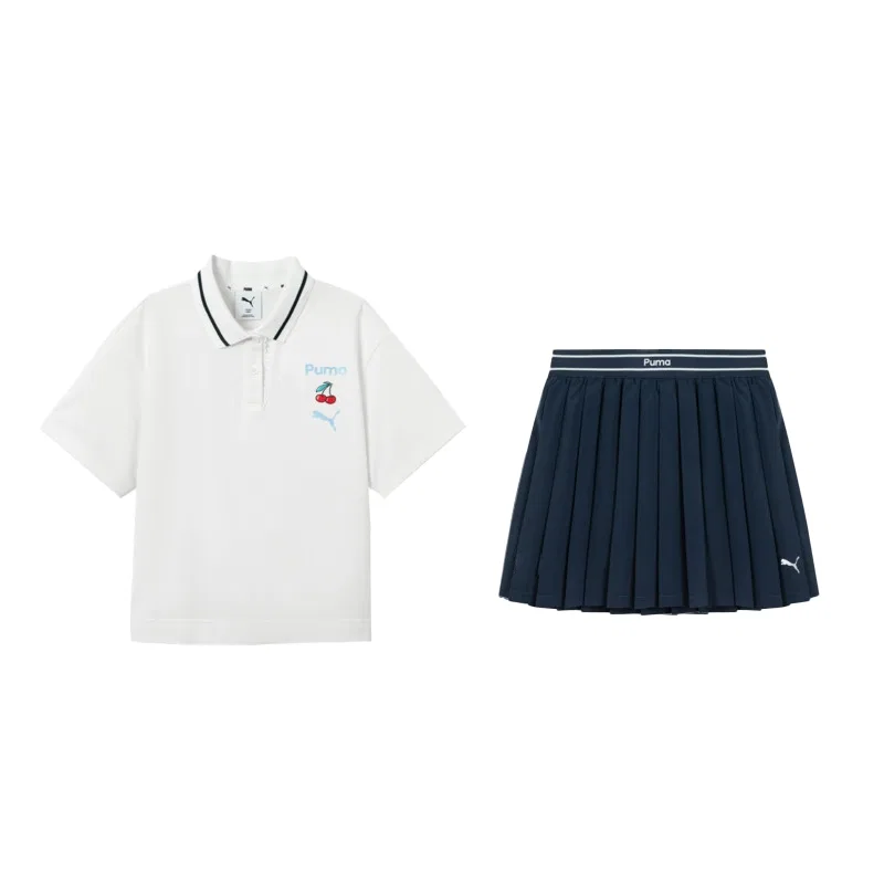 Детский комплект из юбки и топа PUMA White Blue Tone