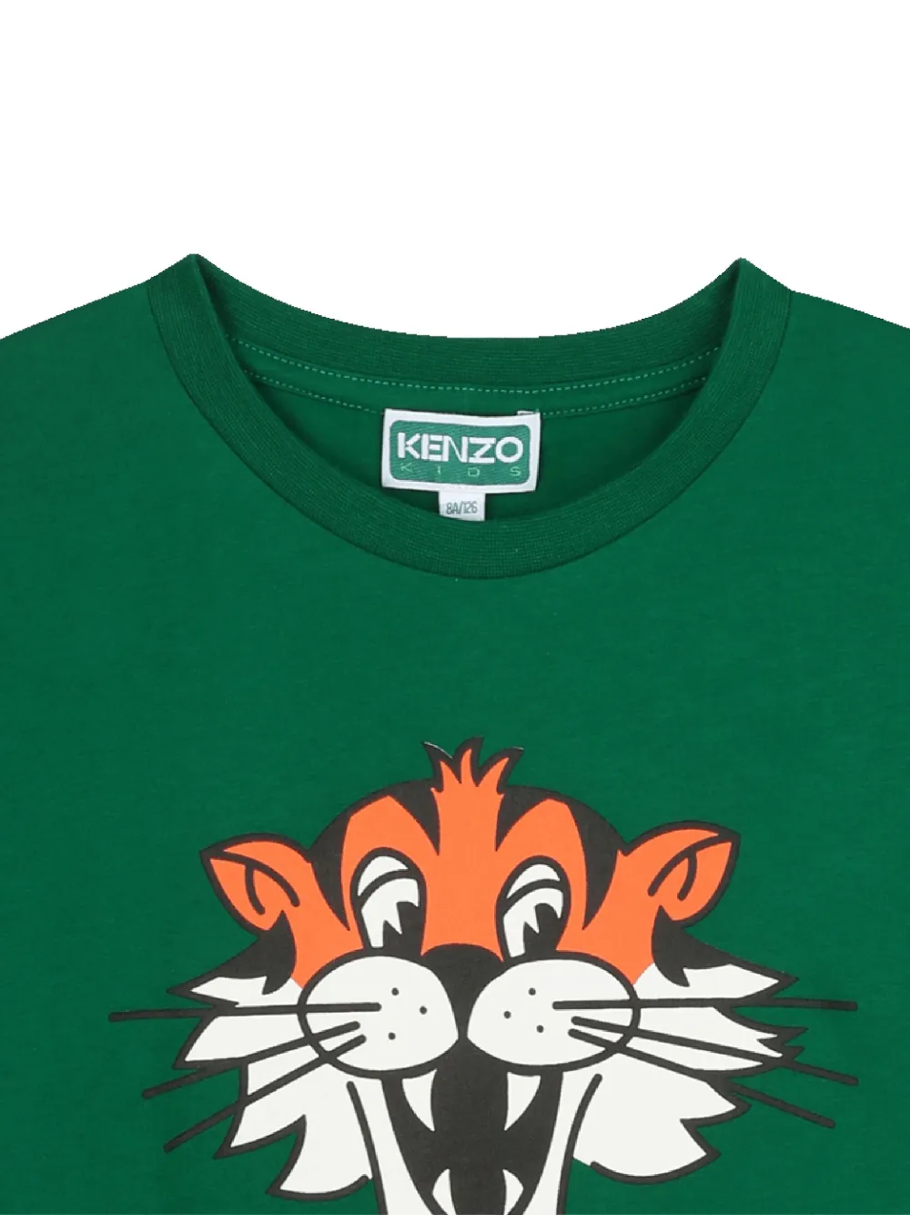 Футболка с принтом Kenzo Kids, зеленый — фото 3