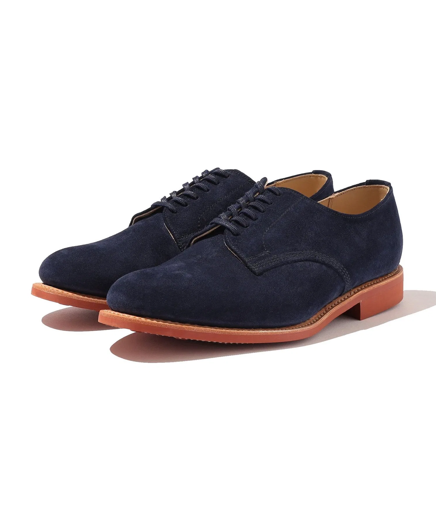 Мужские туфли SANDERS Navy Suede Officer Shoe