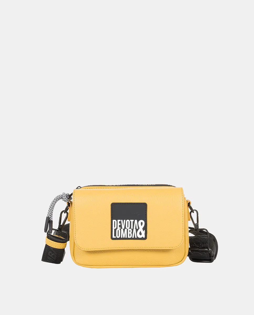 

Сложная женская сумка через плечо салатового цвета Devota & Lomba, зеленый