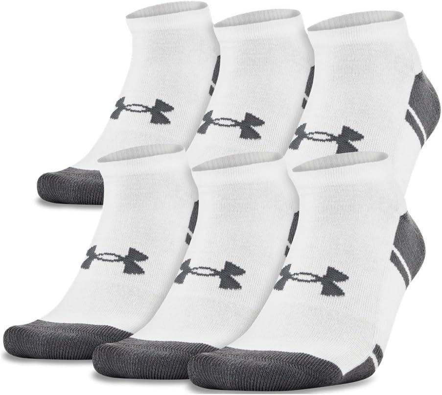 

Носки Under Armour Adult Resistor 3.0 No Show, набор из нескольких пар, White/Graphite (6-Pairs)