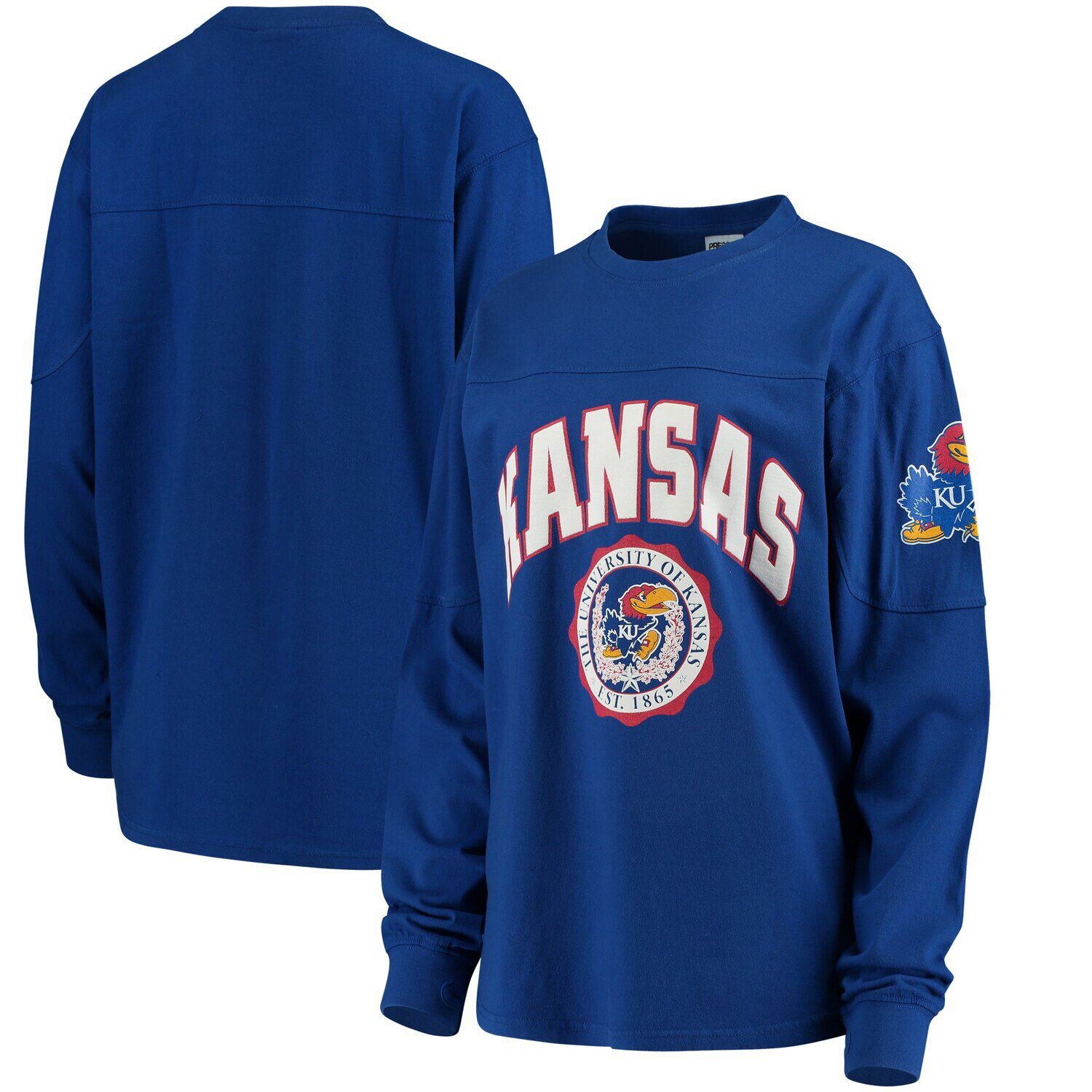 

Женская футболка с длинным рукавом Royal Kansas Jayhawks Edith