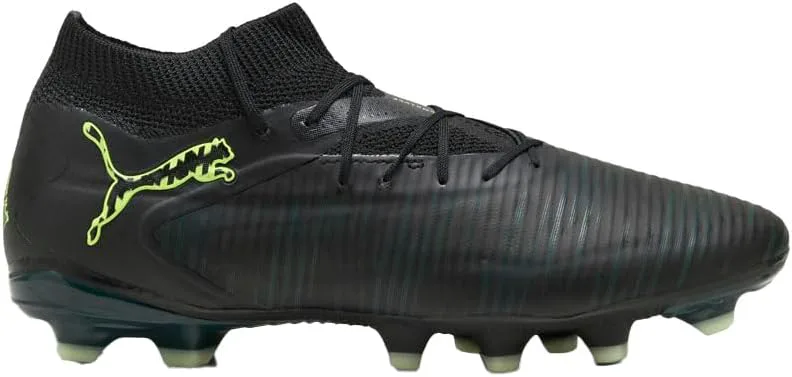 Футбольные бутсы Puma Men's Future 8 Pro для твердого и искусственного покрытия, черный/зеленый