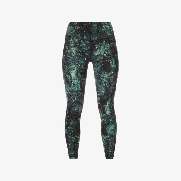 

Леггинсы с высокой посадкой и графическим принтом из эластичного джерси Sweaty Betty, зеленый