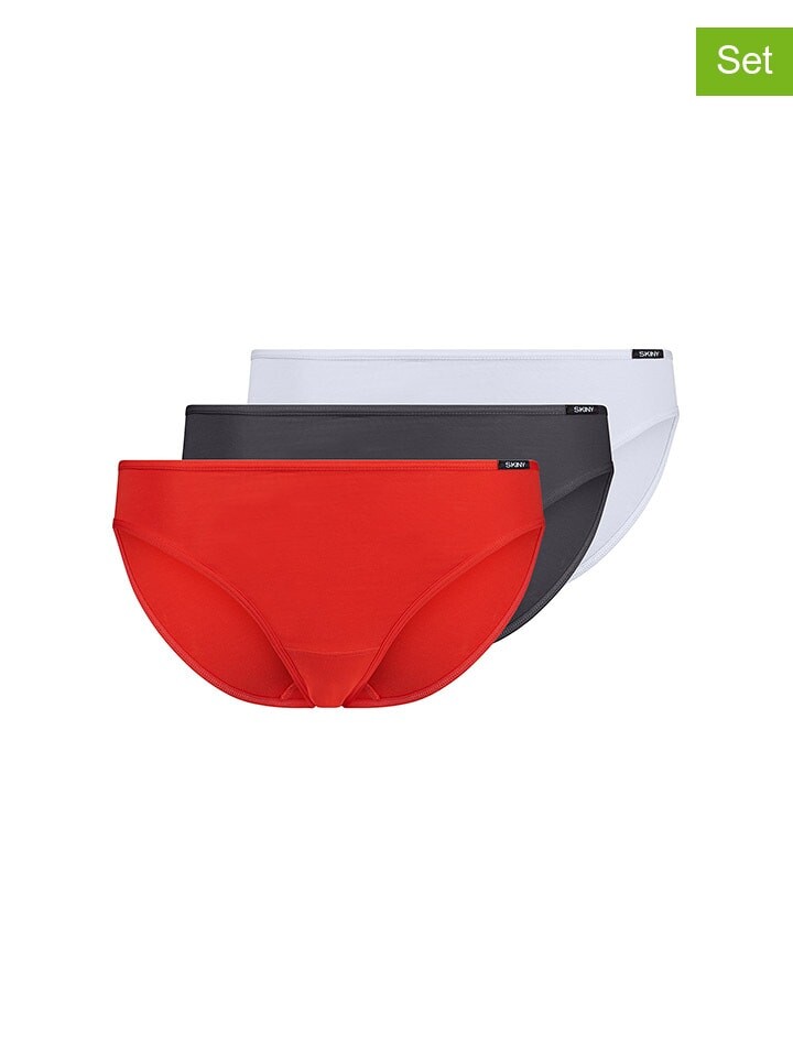 

Трусы Skiny 3er Set, цвет rot/schwarz/weiß