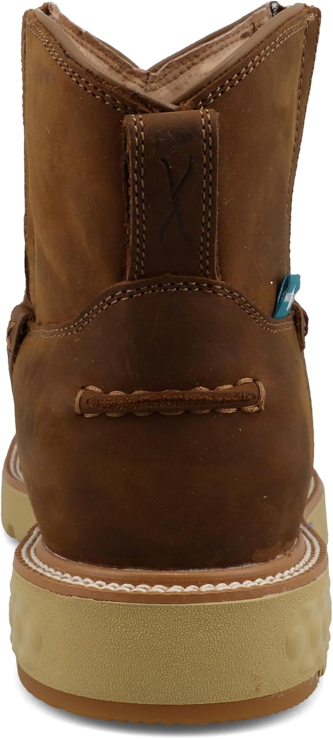 Ботинки Twisted X Men's 15 см, круглый носок с технологией CellStretch, Distressed Saddle — фото 3