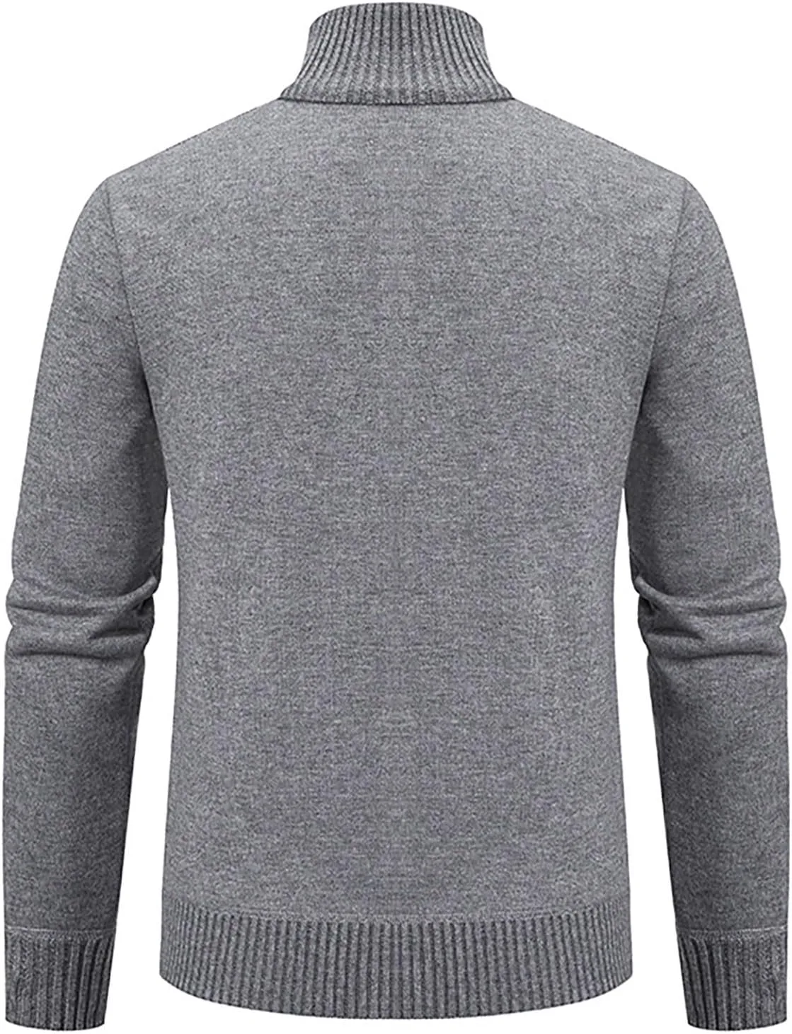 Мужской кардиган на молнии Slim Fit с принтом и карманами — фото 3