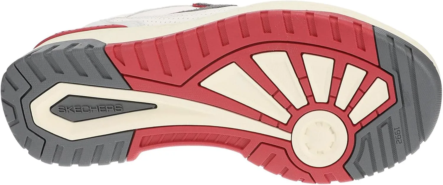 Мужские кроссовки Skechers Court & Classics, размер S-1992, белый/серый/красный — фото 3