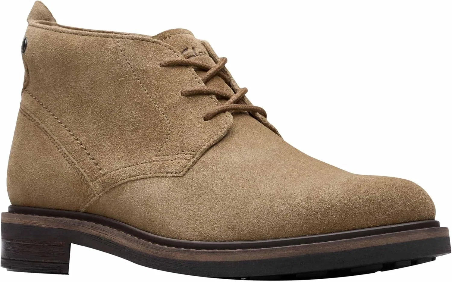 Ботинки Clarks Herren Newford MidChukka-Stiefel, Dark Sand Suede — фото 4