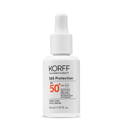 

Сыворотка для лица Korff 365 Protection SPF 50+ с высокой степенью защиты от солнца, увлажняющая жидкая текстура, подходит для всех типов кожи, 30 мл Korff Sole